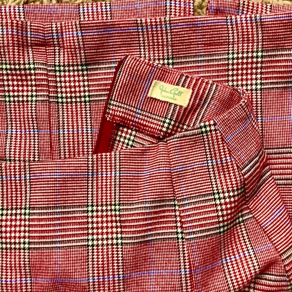 J Galt | Brandy Melville Red Plaid Cara Mini Skirt,OS - Picture 4 of 5